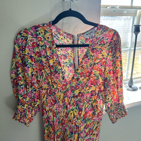 RIXO Multicolor Floral Dress - Picture 1 of 4